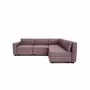 Sofas for hospitalities & contracts - 4-Seater Corner Modular Sofa GRACIA - Dusty Pink - CITY SOFA
