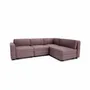 Sofas for hospitalities & contracts - 4-Seater Corner Modular Sofa GRACIA - Dusty Pink - CITY SOFA