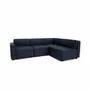 Canapés pour collectivités - Canapé d'angle modulable 4 places GRACIA - Bleu foncé - CITY SOFA