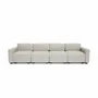 Canapés pour collectivités - Canapé modulable 4 places GRACIA - Beige crème - CITY SOFA