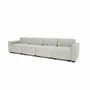 Canapés pour collectivités - Canapé modulable 4 places GRACIA - Beige crème - CITY SOFA