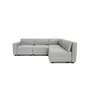 Sofas for hospitalities & contracts - 4-Seater Corner Modular Sofa GRACIA - Grey - CITY SOFA