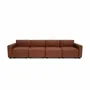 Sofas for hospitalities & contracts - 4-Seater Modular Sofa GRACIA - Terracotta - CITY SOFA