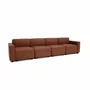 Sofas for hospitalities & contracts - 4-Seater Modular Sofa GRACIA - Terracotta - CITY SOFA