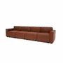 Sofas for hospitalities & contracts - 4-Seater Modular Sofa GRACIA - Terracotta - CITY SOFA