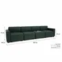 Canapés pour collectivités - Canapé modulable 4 places GRACIA - Vert - CITY SOFA