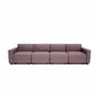 Sofas for hospitalities & contracts - 4-Seater Modular Sofa GRACIA - Dusty Pink - CITY SOFA