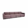 Sofas for hospitalities & contracts - 4-Seater Modular Sofa GRACIA - Dusty Pink - CITY SOFA