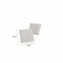 Canapés pour collectivités - Coussins GRACIA 45 x 45 cm - Lot de 2 - Beige crème - CITY SOFA