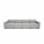 Canapés pour collectivités - Canapé modulable 4 places GRACIA - Gris - CITY SOFA