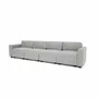 Canapés pour collectivités - Canapé modulable 4 places GRACIA - Gris - CITY SOFA