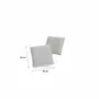 Canapés pour collectivités - Coussins GRACIA 45 x 45 cm - Lot de 2 - Gris - CITY SOFA