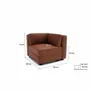 Canapés pour collectivités - Canapé modulable GRACIA - Module d'angle - Terre cuite - CITY SOFA