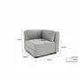 Canapés pour collectivités - Canapé modulable GRACIA - Module d'angle - Gris - CITY SOFA