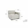 Sofas for hospitalities & contracts - Modular Sofa GRACIA - End Module - Cream Beige - CITY SOFA