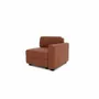 Sofas for hospitalities & contracts - Modular Sofa GRACIA - End Module - Terracotta - CITY SOFA