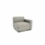 Canapés pour collectivités - Canapé modulable GRACIA - Module d'extrémité - Beige gris - CITY SOFA