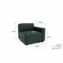 Sofas for hospitalities & contracts - Modular Sofa GRACIA - End Module - Green - CITY SOFA