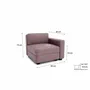 Sofas for hospitalities & contracts - Modular Sofa GRACIA - End Module - Dusty Pink - CITY SOFA