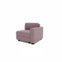Sofas for hospitalities & contracts - Modular Sofa GRACIA - End Module - Dusty Pink - CITY SOFA