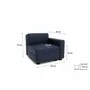 Sofas for hospitalities & contracts - Modular Sofa GRACIA - End Module - Dark Blue - CITY SOFA
