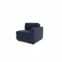 Sofas for hospitalities & contracts - Modular Sofa GRACIA - End Module - Dark Blue - CITY SOFA