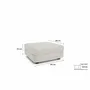 Sofas for hospitalities & contracts - Modular Sofa GRACIA - Large Pouf Module - Cream Beige - CITY SOFA