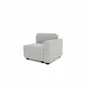 Sofas for hospitalities & contracts - Modular Sofa GRACIA - End Module - Grey - CITY SOFA