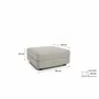 Sofas for hospitalities & contracts - Modular Sofa GRACIA - Large Pouf Module - Beige Grey - CITY SOFA