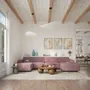 Sofas for hospitalities & contracts - Modular Sofa GRACIA - Large Pouf Module - Dusty Pink - CITY SOFA