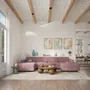 Sofas for hospitalities & contracts - Modular Sofa GRACIA - Large Pouf Module - Dusty Pink - CITY SOFA