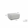 Sofas for hospitalities & contracts - Modular Sofa GRACIA - Large Pouf Module - Grey - CITY SOFA