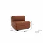 Sofas for hospitalities & contracts - Modular Sofa GRACIA - Large Single Module - Terracotta - CITY SOFA