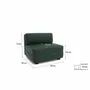 Sofas for hospitalities & contracts - Modular Sofa GRACIA - Large Single Module - Green - CITY SOFA