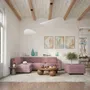 Sofas for hospitalities & contracts - Modular Sofa GRACIA - Large Single Module - Dusty Pink - CITY SOFA