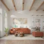 Sofas for hospitalities & contracts - Modular Sofa GRACIA - Pouf Module - Terracotta - CITY SOFA