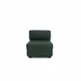 Sofas for hospitalities & contracts - Modular Sofa GRACIA - Single Module - Green - CITY SOFA