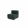 Sofas for hospitalities & contracts - Modular Sofa GRACIA - Single Module - Green - CITY SOFA