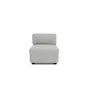 Sofas for hospitalities & contracts - Modular Sofa GRACIA - Single Module - Grey - CITY SOFA
