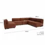 Sofas for hospitalities & contracts - Modular Sofa GRACIA - U-shaped 160 x 340 x 230 cm - Terracotta - CITY SOFA