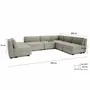 Canapés pour collectivités - Canapé modulable GRACIA - en U 160 x 340 x 230 cm - Beige gris - CITY SOFA