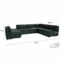 Sofas for hospitalities & contracts - Modular Sofa GRACIA - U-shaped 160 x 340 x 230 cm - Green - CITY SOFA