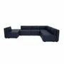 Sofas for hospitalities & contracts - Modular Sofa GRACIA - U-shaped 160 x 340 x 230 cm - Dark Blue - CITY SOFA
