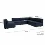 Sofas for hospitalities & contracts - Modular Sofa GRACIA - U-shaped 160 x 340 x 230 cm - Dark Blue - CITY SOFA