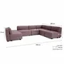 Sofas for hospitalities & contracts - Modular Sofa GRACIA - U-shaped 160 x 340 x 230 cm - Dusty Pink - CITY SOFA