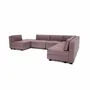 Sofas for hospitalities & contracts - Modular Sofa GRACIA - U-shaped 160 x 340 x 230 cm - Dusty Pink - CITY SOFA