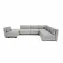 Canapés pour collectivités - Canapé modulable GRACIA - en U 160 x 340 x 230 cm - Gris - CITY SOFA