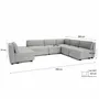 Canapés pour collectivités - Canapé modulable GRACIA - en U 160 x 340 x 230 cm - Gris - CITY SOFA