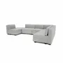 Canapés pour collectivités - Canapé modulable GRACIA - en U 160 x 340 x 230 cm - Gris - CITY SOFA