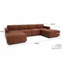 Sofas for hospitalities & contracts - Modular Sofa GRACIA - U-shaped 180 x 320 x 180 cm - Terracotta - CITY SOFA